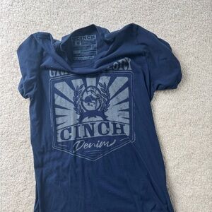 Cinch Denim Graphic Tee in Dark Blue